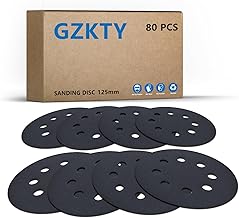 Disques abrasifs GZKTY, 80 pièces, 125 mm, Grains P600/P800/P1000/P1200/P1500/P2000/P3000/P5000, Sec/Eau, pour Polissage de Carrosserie