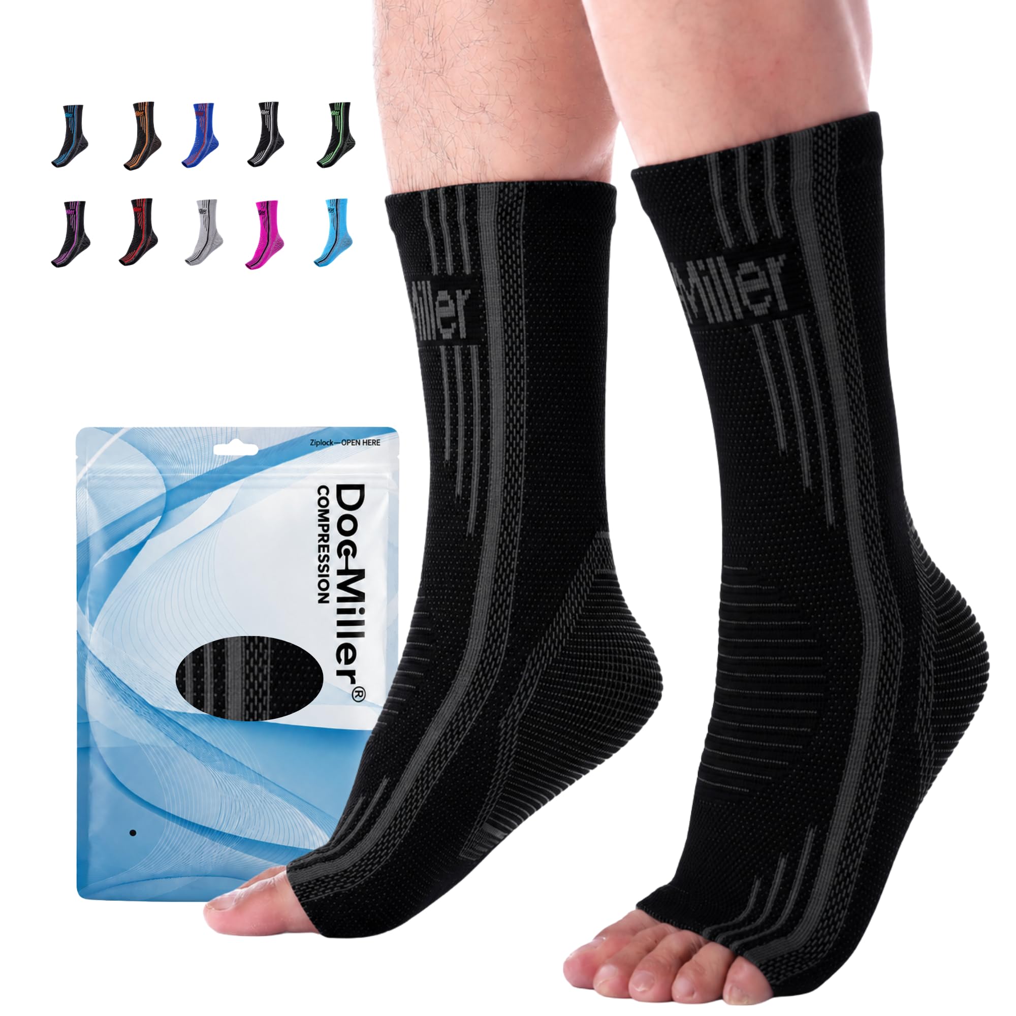Doc Miller Plantar Fasciitis Compression Socks 20-30mmHg