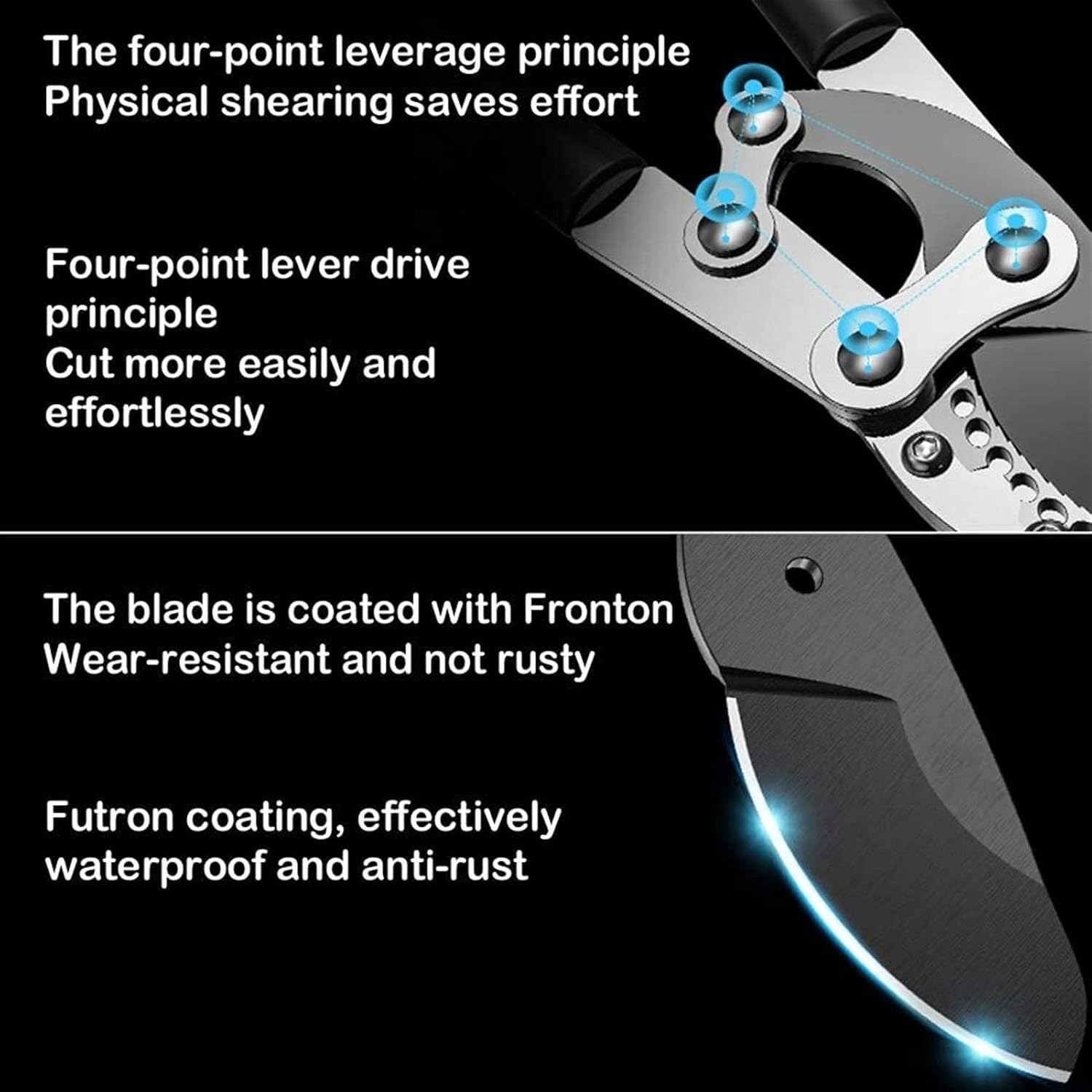 Garden Loppers Long Handle Telescopic Anvil Loppers, Easy Cut, Extendable 69-103Cm Garden Pruner, 60Mm Cutting Capacity Bypass Lopper Quality Gardening Tool,1×Blade