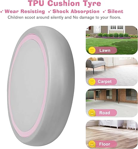 Miniatura 5 de welspo Bicicletas de equilibrio para bebés de 1 año, niños y niñas de 12 a 36 meses, para niños pequeños, primera bicicleta, andador infantil, sin