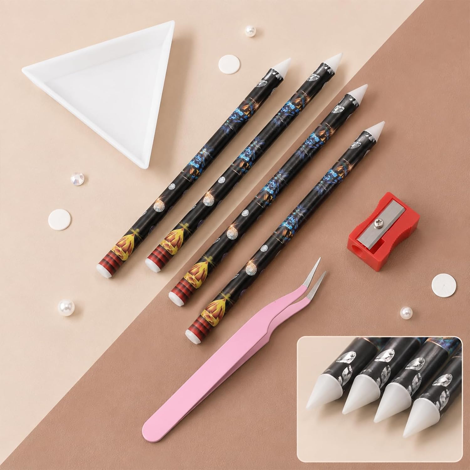 26 Pcs Wax Pencil for Rhinestones Set 20 Rhinestone Picker Tool
