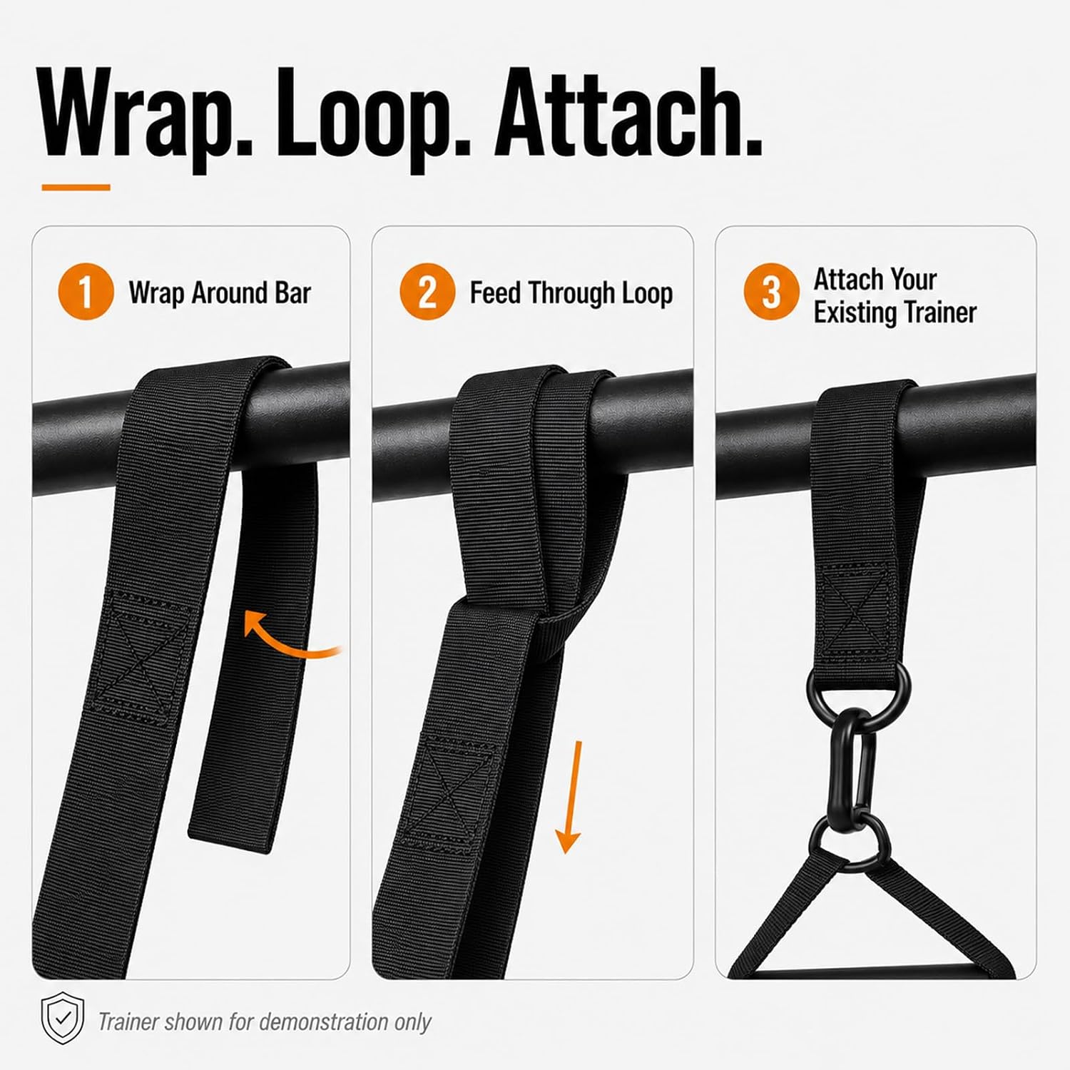 Taeku 2 Pack Hanging Straps for Ab Straps Training, 20 Inch x 2 Inch image 5