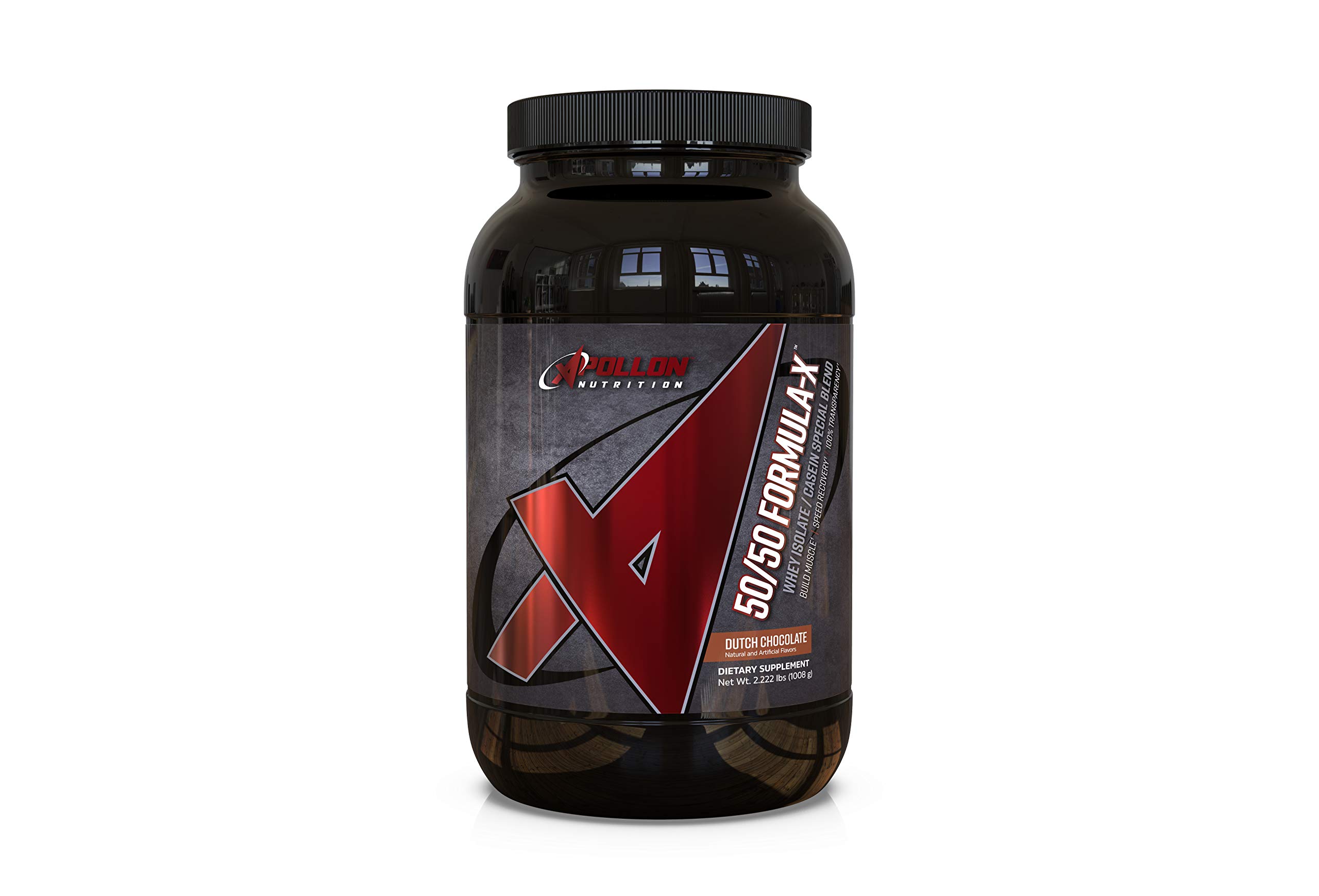 50/50 Formula-X | Whey Isolate and Casein Protein | 2 lb (Dutch Chocolate)