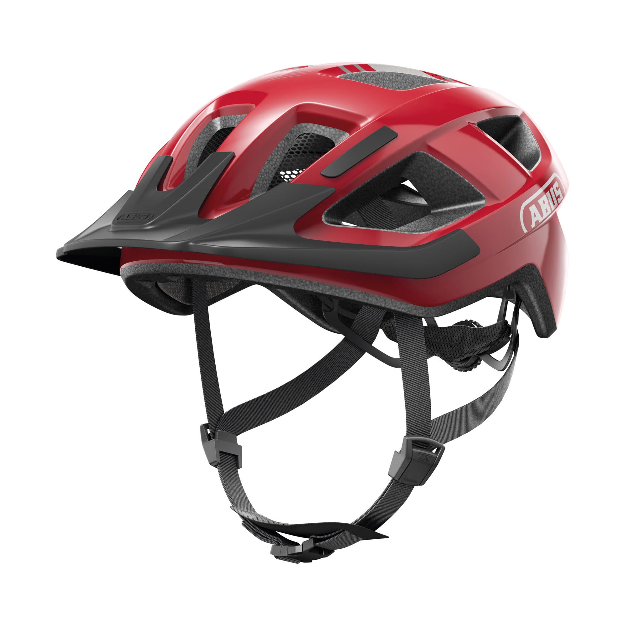 ABUS Casque de vélo Aduro 3.0 - Casque de ville sportif - Rouge, taille M