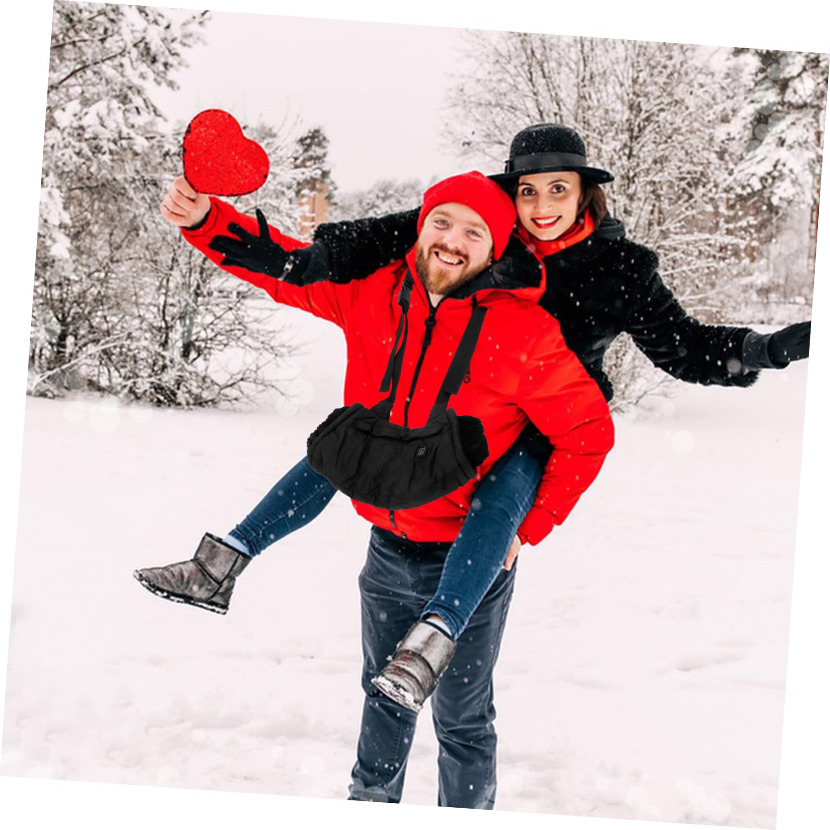 Elektrischer Handwärmer Beutel mit Aufhängung Wiederverwendbarer Winter Hands Muff Tragbare Wärme für Outdoor und Alltag Verschleißfestes Material Modisches für Damen und Senioren