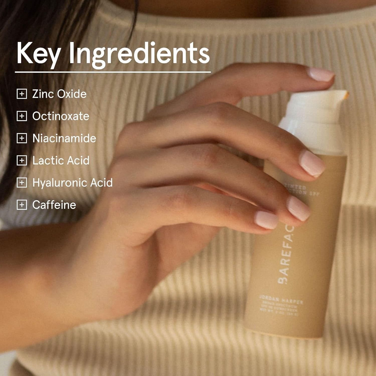 Barefaced Tinted Protection SPF 50+ – Broad-Spectrum Sunscreen with Zinc Oxide, Niacinamide & Hyaluronic Acid – Oil-Free UV Protection, Hydration & Anti-Aging with Universal Tint (60ml) - Image 5