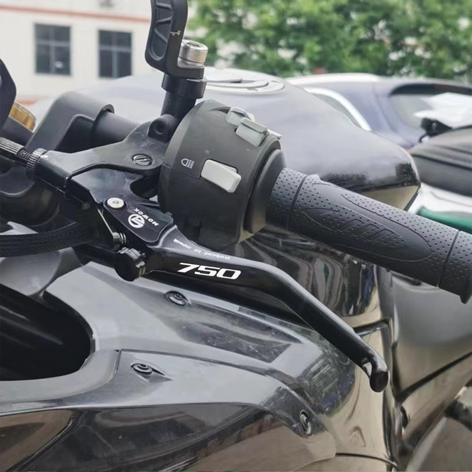 Leva frizione moto compatibile con X-ADV 750 2024 2025 XADV750 XADV Accessori Manopola regolabile Leva freno e frizione Forza750 Forza 750 2025 Set leve frizione e freno moto (Nero)
