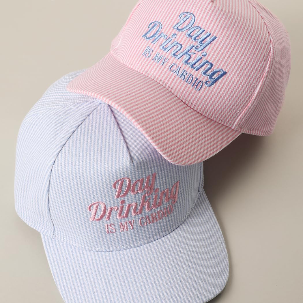MIRMARU Beach Party Coastal Lake 5-Panel Embroidered Cotton Trucker Hat Adjustable Snapback Cap for Men and Women. image 3