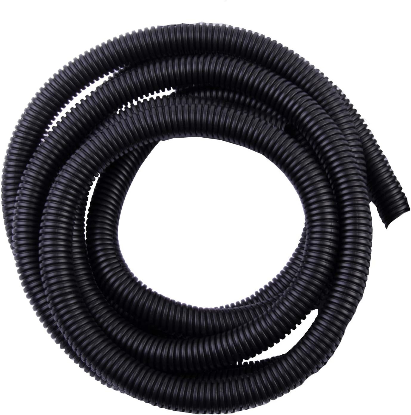 Gardner Bender FLX-3410B Split Flex Tubing, ¾ Inch Diameter, Corrugated & Flexible, Cable Insulation / Wire Marking / Mechanical / UV & Environment Protection, 100 Ft. Length, Bulk Size, Black
