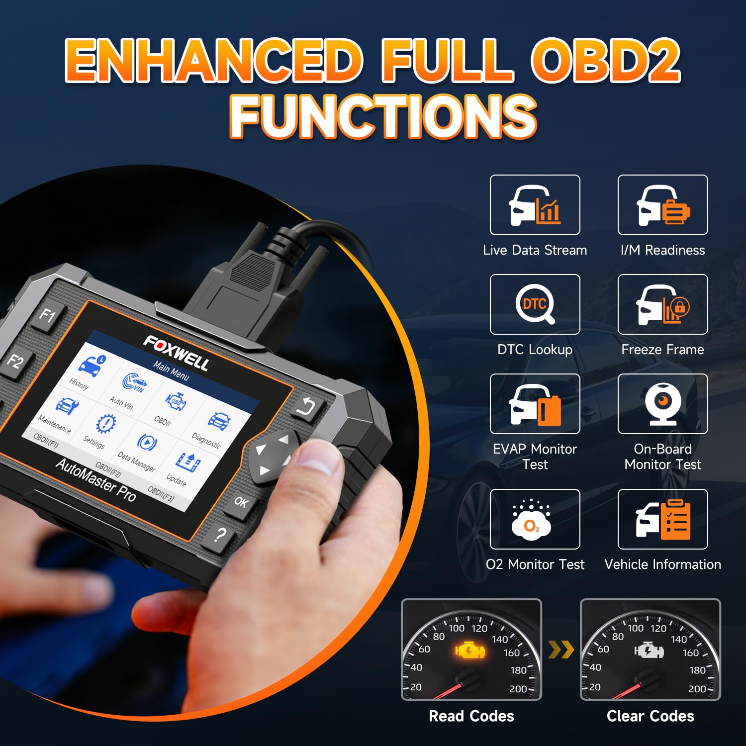 Amazon | 2026 FOXWELL NT614 Elite OBD2スキャナー 4システム 5