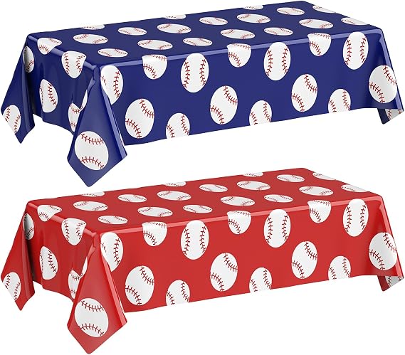Amazon.com: Tenceur 2 Pcs Baseball Plastic Tablecloths, Rookie of The ...