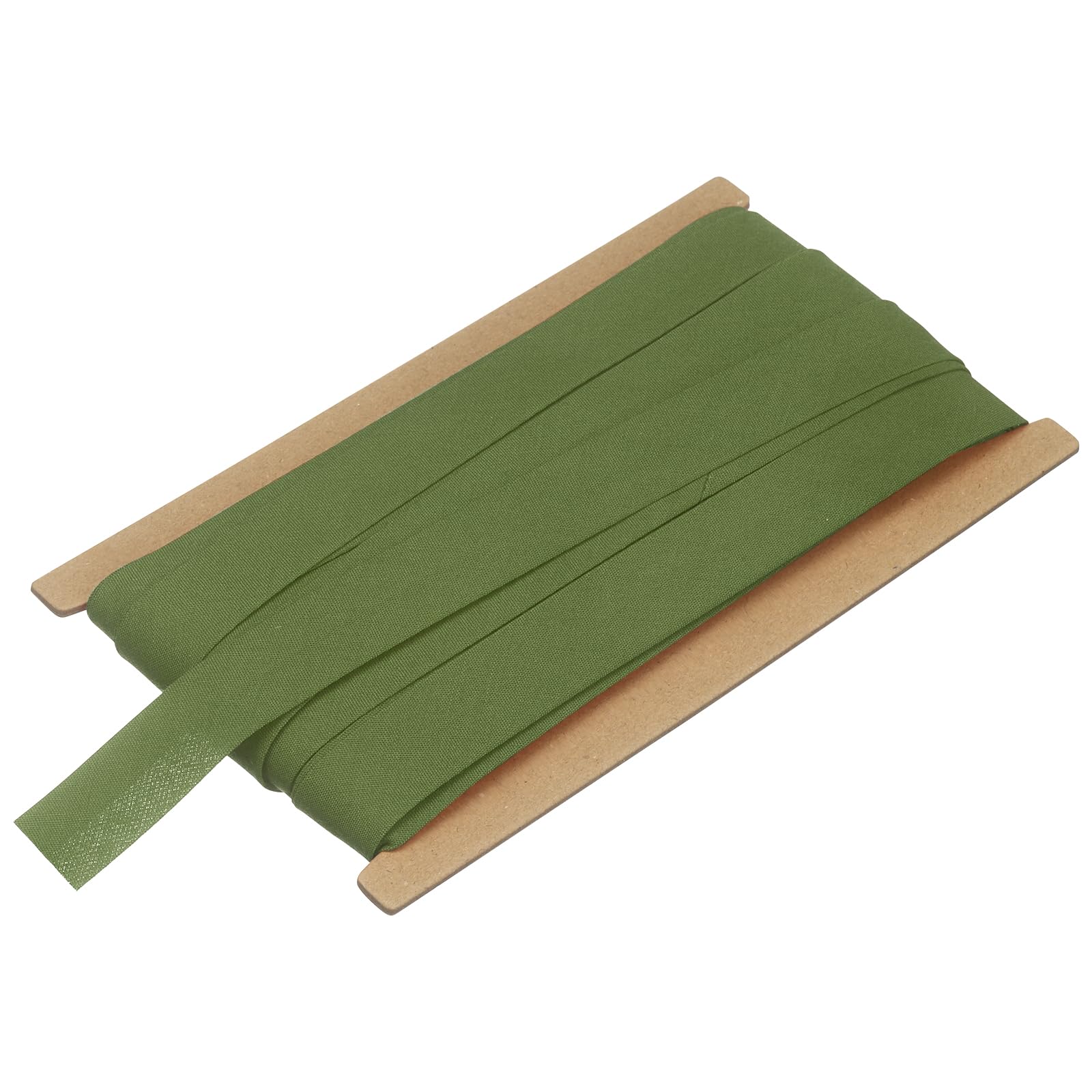 sourcing map 3/4 Inch Double Fold Bias Tape, Polyester Continuous Bulk Bias Tape for Sewing, Seaming Quilting Hemming Binding Crafts (Dark Green 10 Yards)