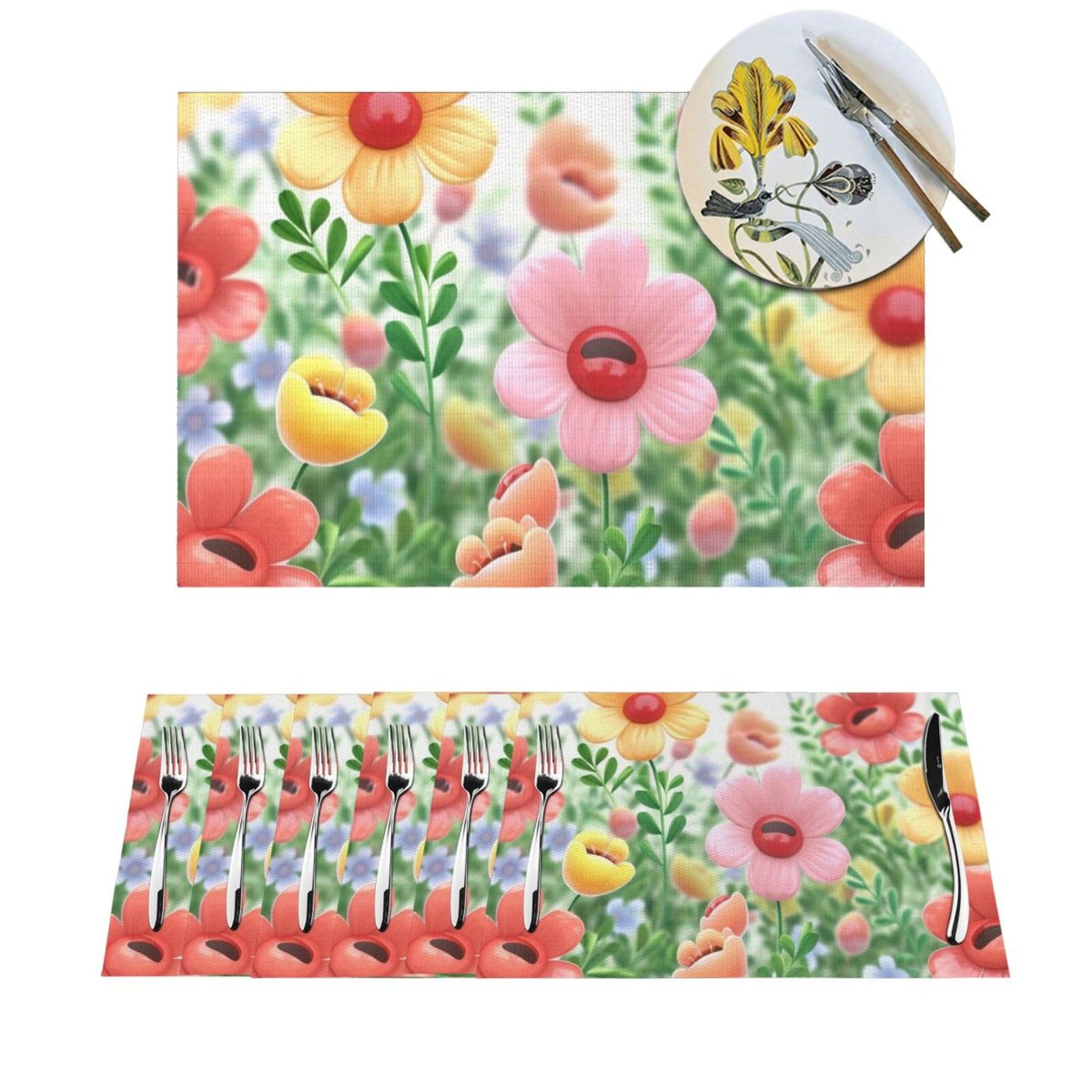 Sets de table tissés haut de gamme élégance et haute résistance lot de 6