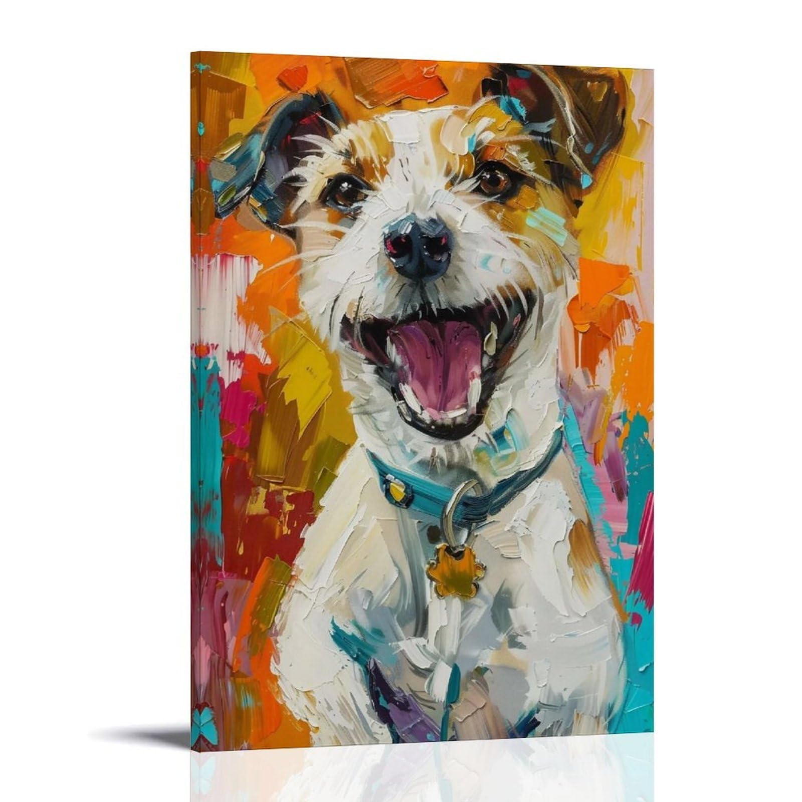 HUERYRYHY Joyful Russell 01 Poster Wall Art Canvas Vintage Aesthetic Painting Decor for Rooms 24x36inch Frame-style