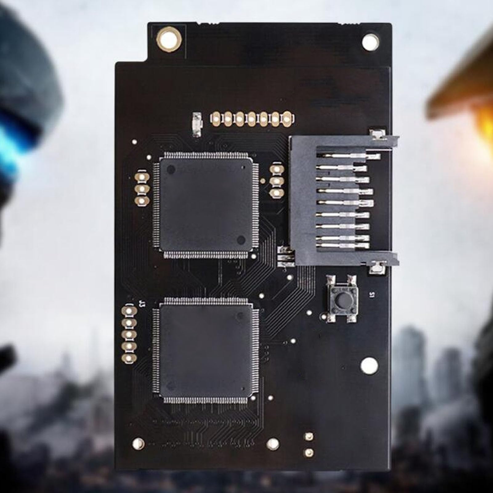 para Placa de Simulación de Unidad óptica GDEMU V5.20 para Consola Dreamcast VA1 con Fácil Instalación, Lectura Rápida y Silenciosa, Piezas de Repuesto (Azul Transparente)