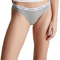 Calvin Klein Donna Perizoma con Fascia con Logo, Grigio (Grey Heather)