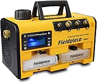 Fieldpiece VP67 6 CFM Vacuum Pump: RunQuick Oil Change, 1/2 HP DC Motor, A2L Compatible - Portable HVAC Pro Tool
