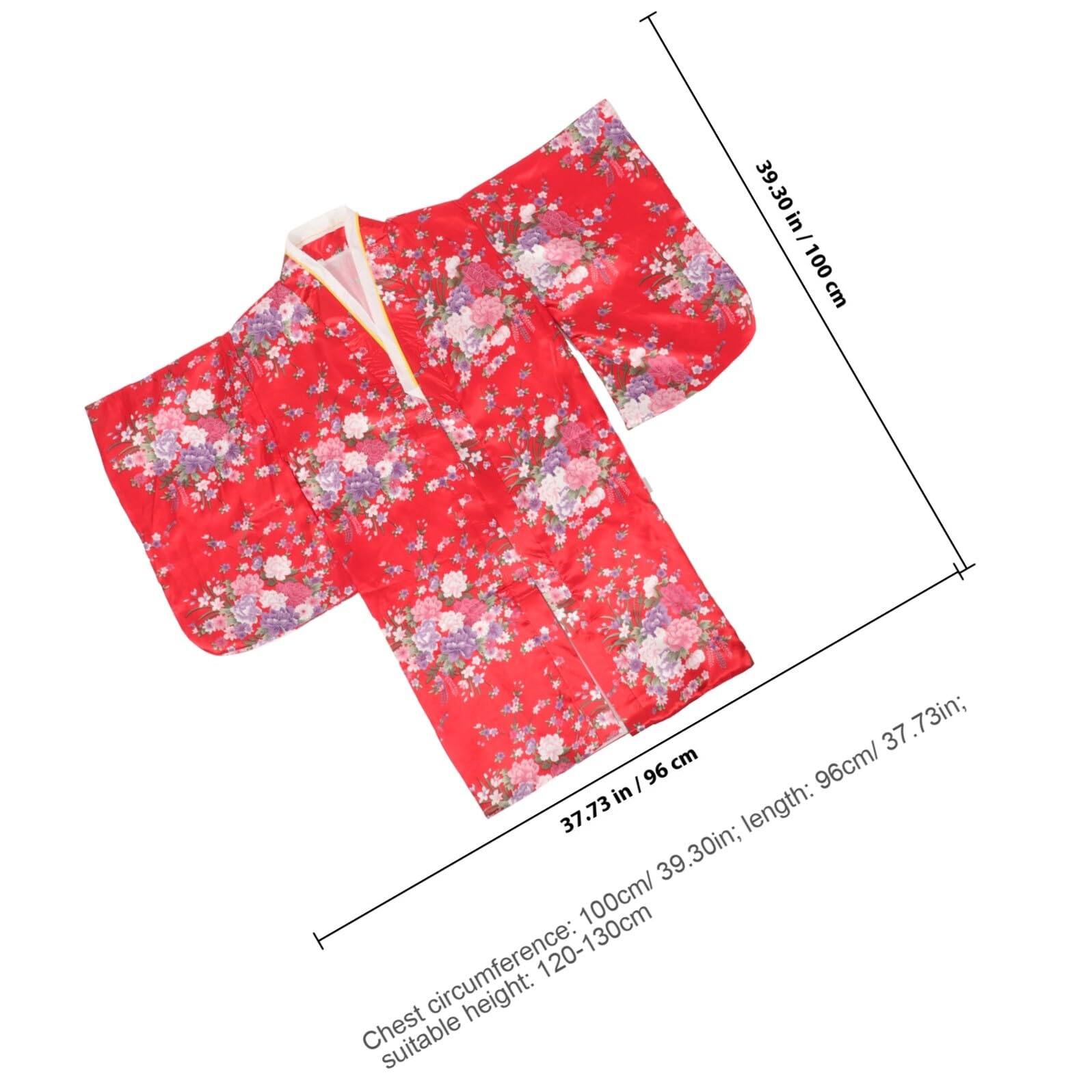 Costume Kimono Japonerie Traditionnel pour Fille, Tissu Doux et Finition Soignée, Design Délicat, pour Cosplay et Performance Estivale