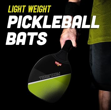 Swingball Pickleball and Bat Set, 2 Lightweight Paddles, Real Pickleball & Rubber Ball, Fun Beginner & Pro Game, Play Anywhere, For Ages 4+