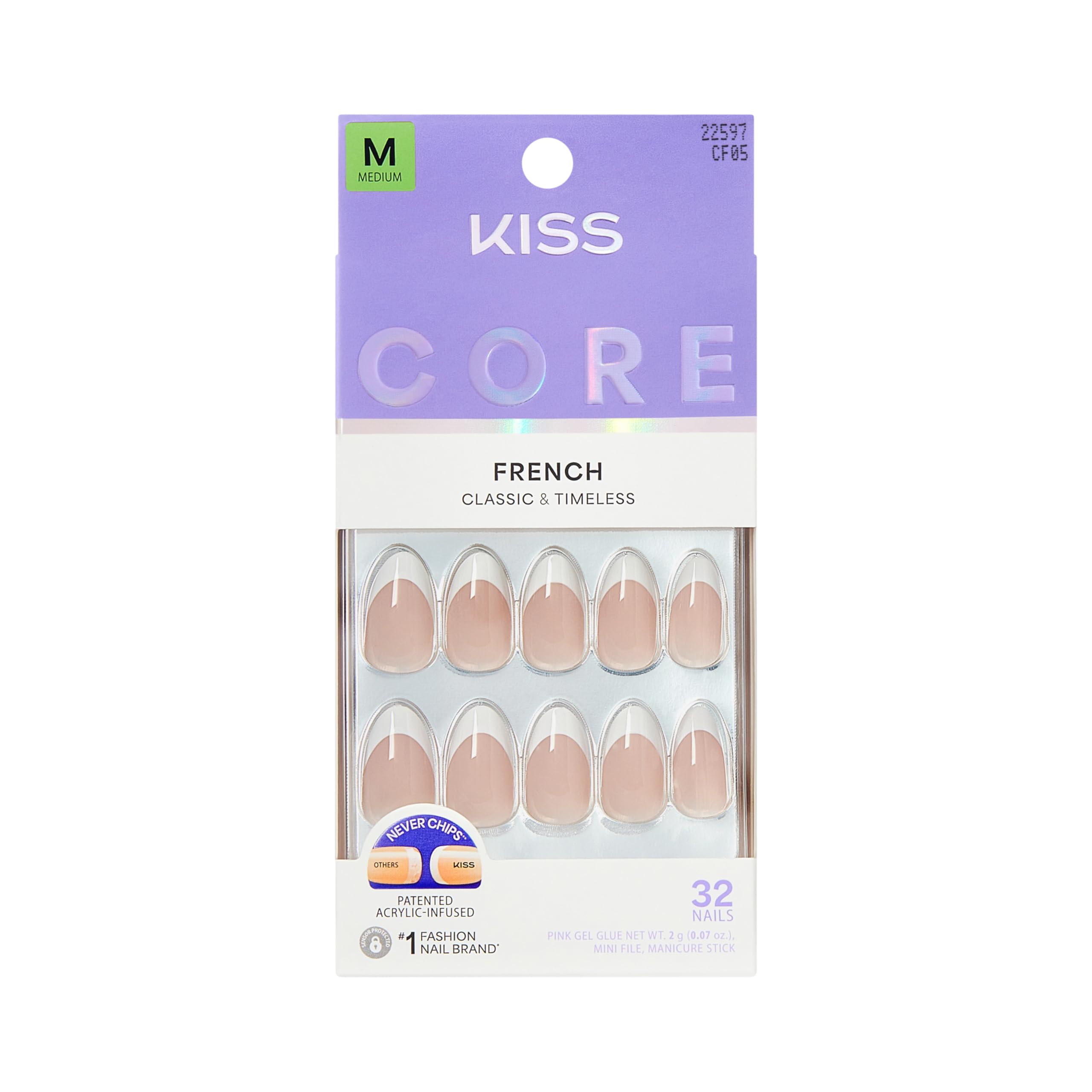 Kiss Unisex 140 Count Nails - Earthly