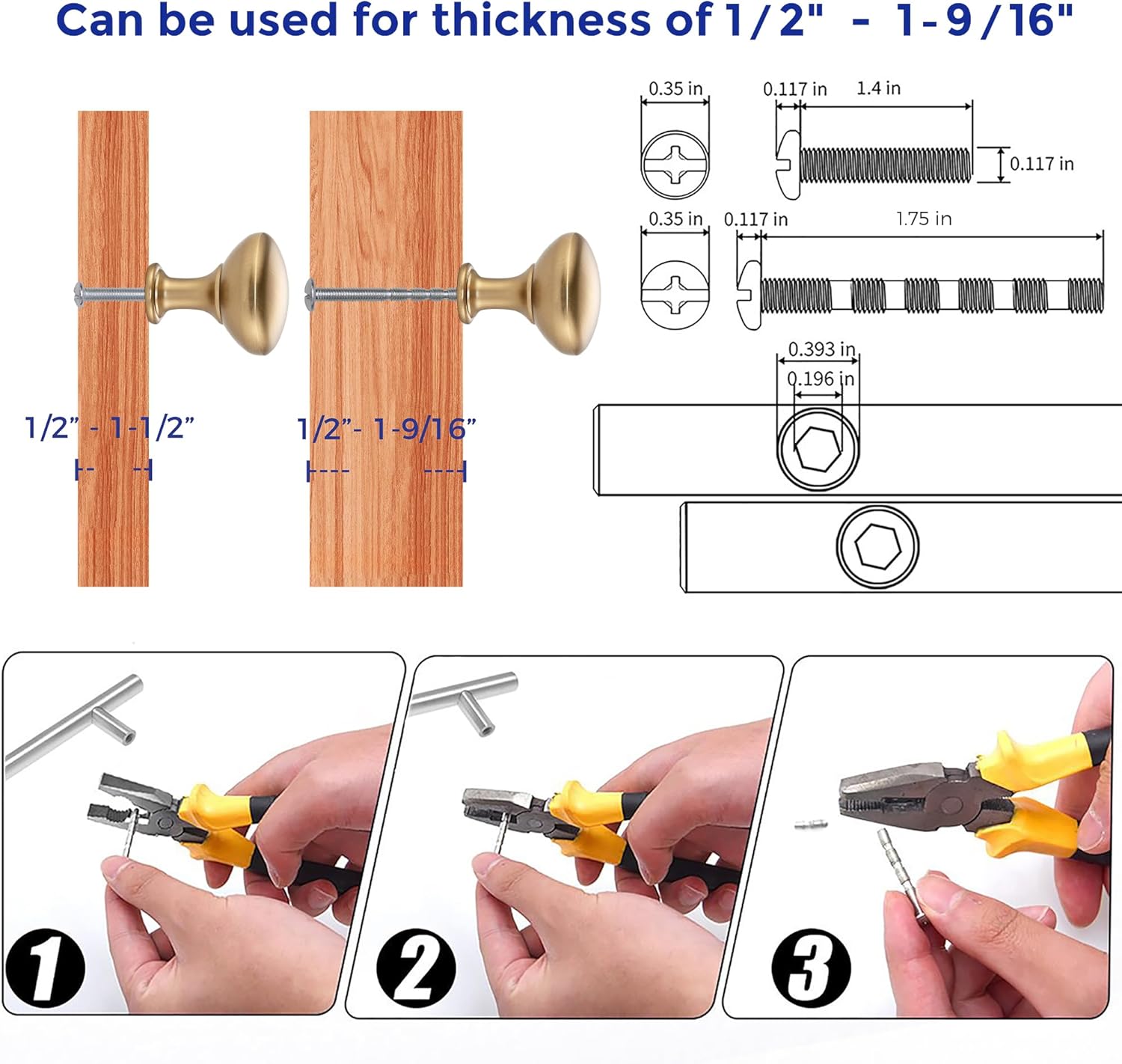 Ravinte 30 Pack 1 Inch Diameter Champagne Bronze Mini Round Solid Kitchen Cabinet Knobs Drawer Pulls for Dresser Closet Door Knobs Drawer Cabinets