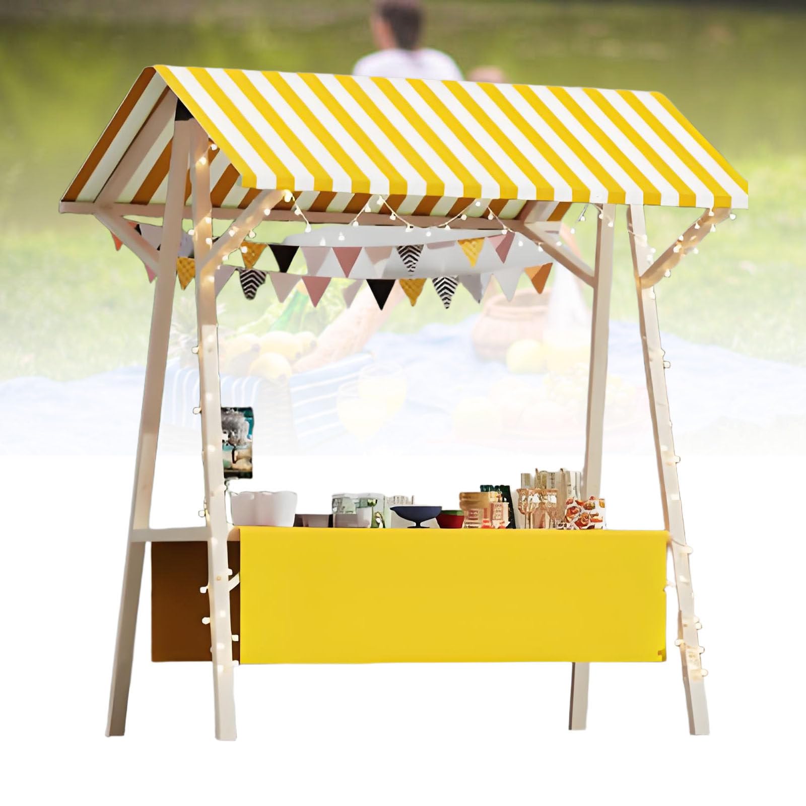 Stand de marché pliable bois pour ne plus perdre de temps au montage