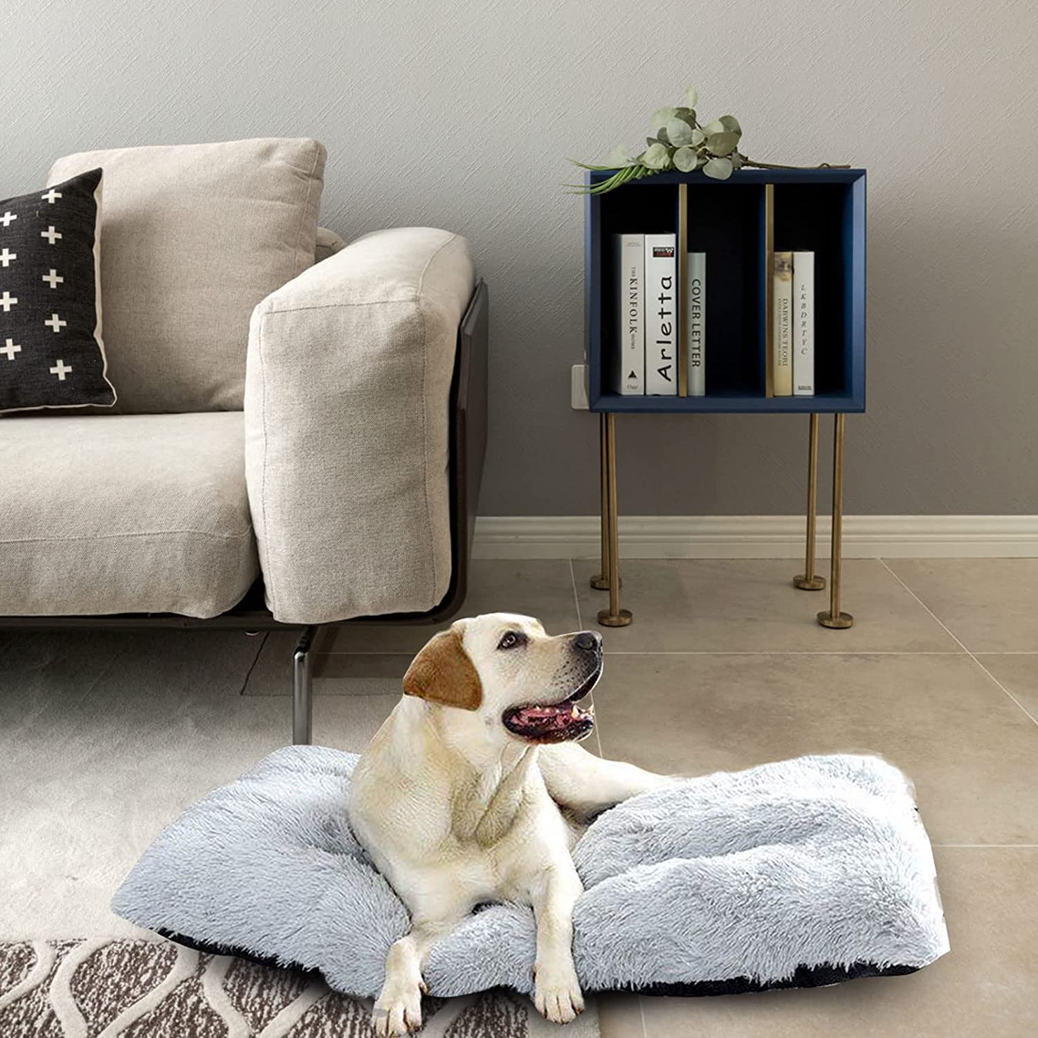 Hondenbed, pluche hondenmat, machinewasbaar, puppymatras Hondenbed, pluche hondenmat, machinewasbaar, puppymatras