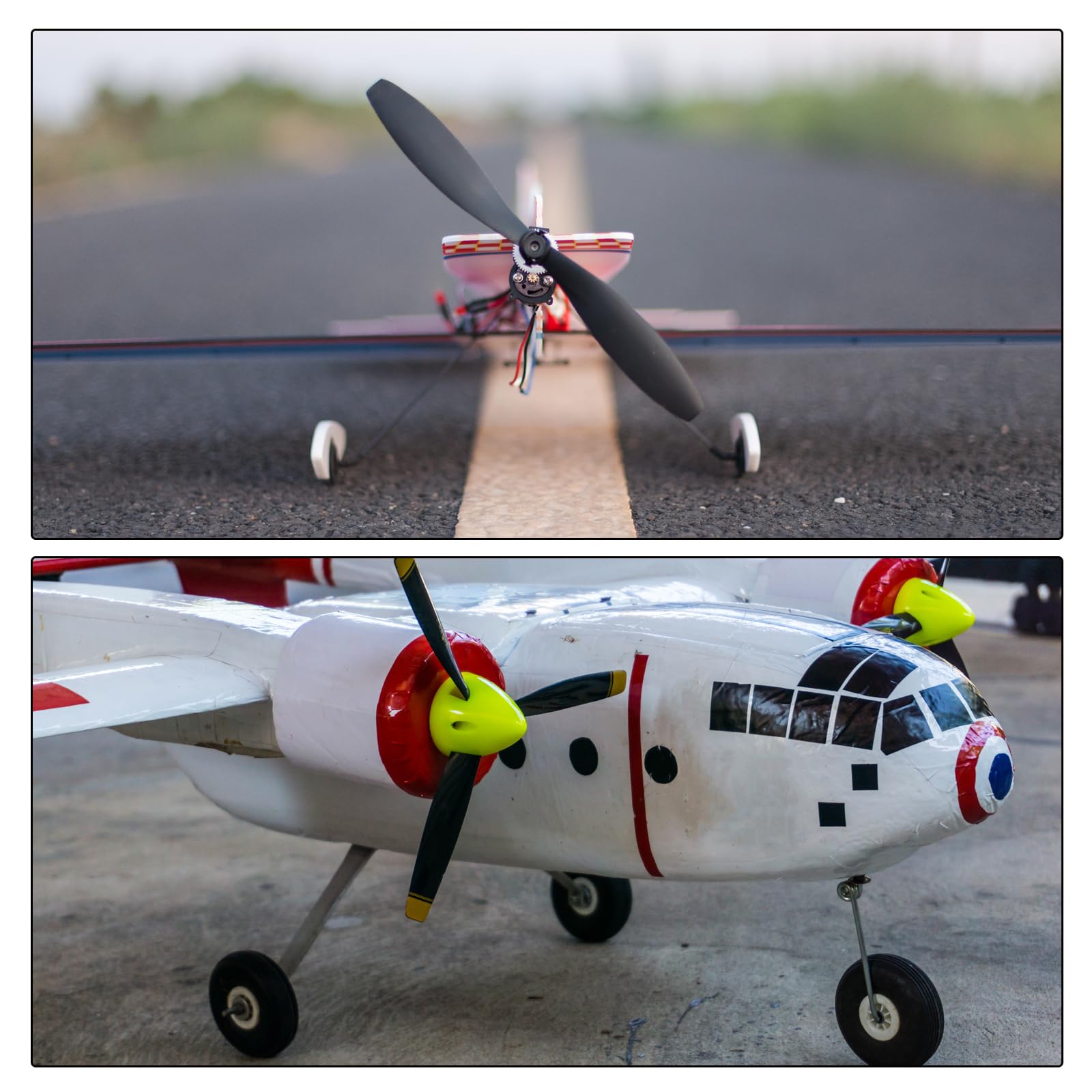 QUARKZMAN 2 ruote per aeromobili RC, 3,3 pollici, OD RC, ruote modello
