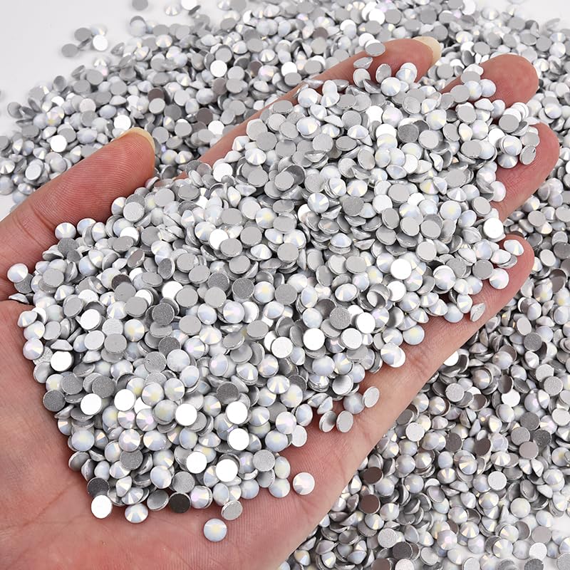 Image of 1440Pieces SS10 /2.7-2.9mm Flat Back Crystal Rhinestones Round Gems for Nail Art,Starlight White