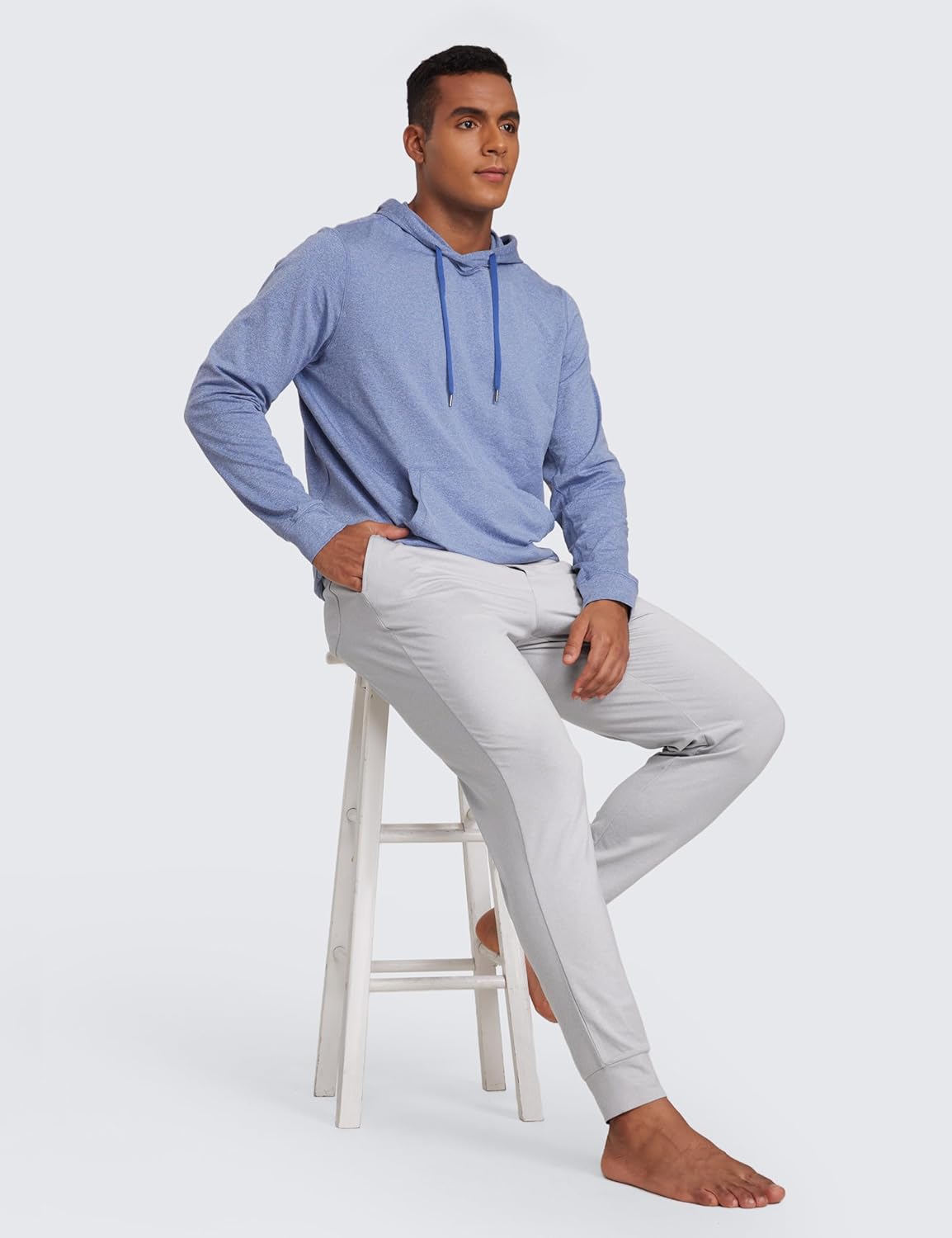 CRZ YOGA Cloud Jersey Lightweight Yoga Joggers for Men 29" - Breathable Casual Lounge Workout Soft Sweatpants with Pockets - Image 3