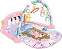 Tapete Ginásio Musical bebê Interativo Infantil Rosa - Sereia
