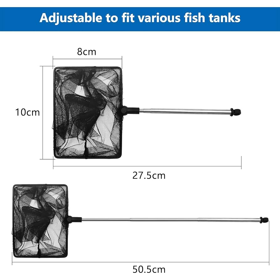 ZHIQIN Small Pond Net For Cleaning - Stainless Telescopic 17