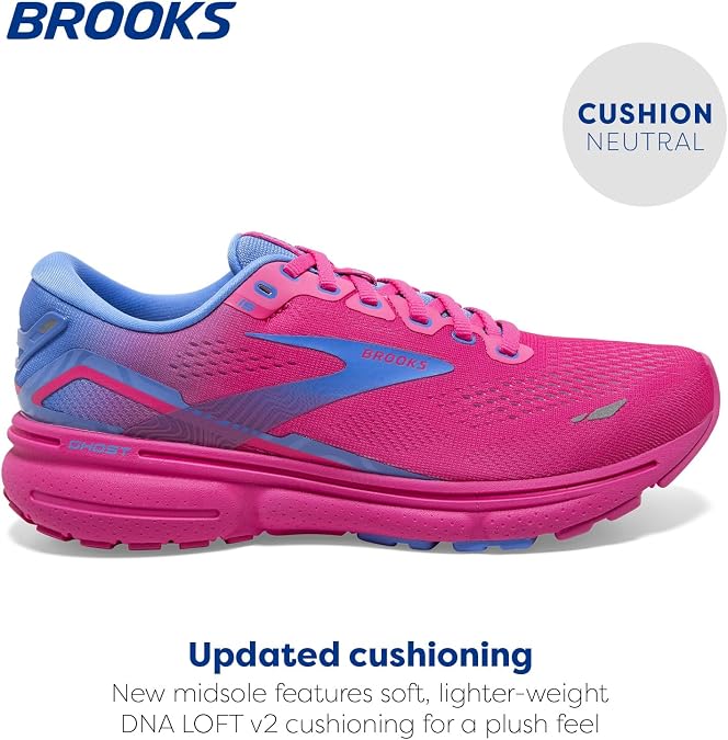 Brooks Ghost 15 Women's Running Shoes, Black/Black/Ebony