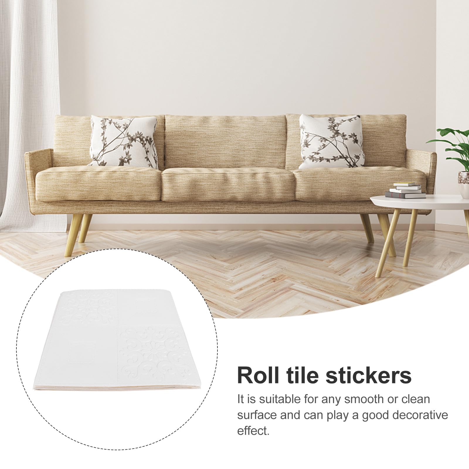 Paneles de Pared 3d Autoadhesivos 35x35 Cm, 10 Unidades, Papel Tapiz Espuma Xpe Blanco, Calcomanías Adhesivas Decorativas para Paredes Lisas en Dormitorio y Sala