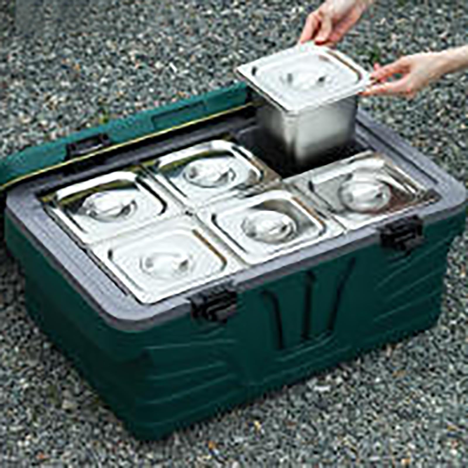 JOSOGO Portable Insulated Cooler Box, Leak Proof Thermal Storage Box for Travel, Camping, Home Use(J)