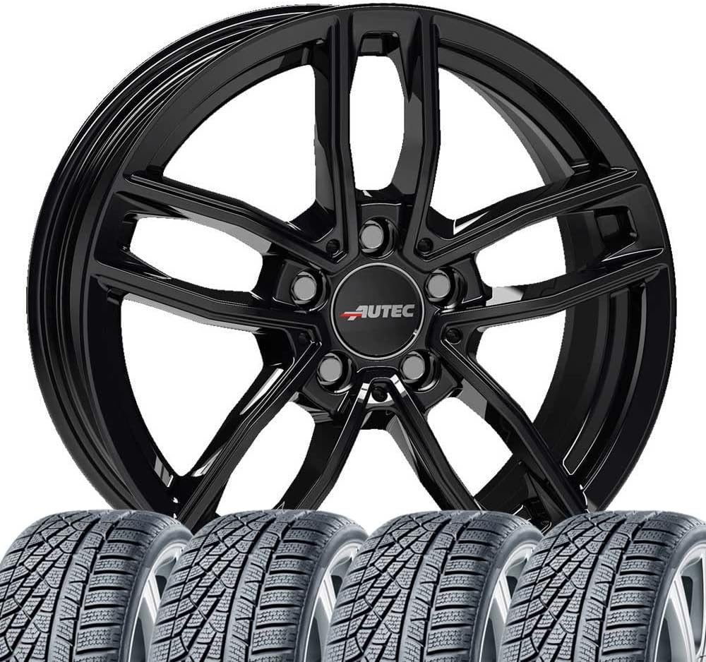 4 kompletne koła zimowe 6,5 x 16 ET 44 5 x 112 czarne z 205/60 R16 92H HAN Winter i*cept RS3 W462