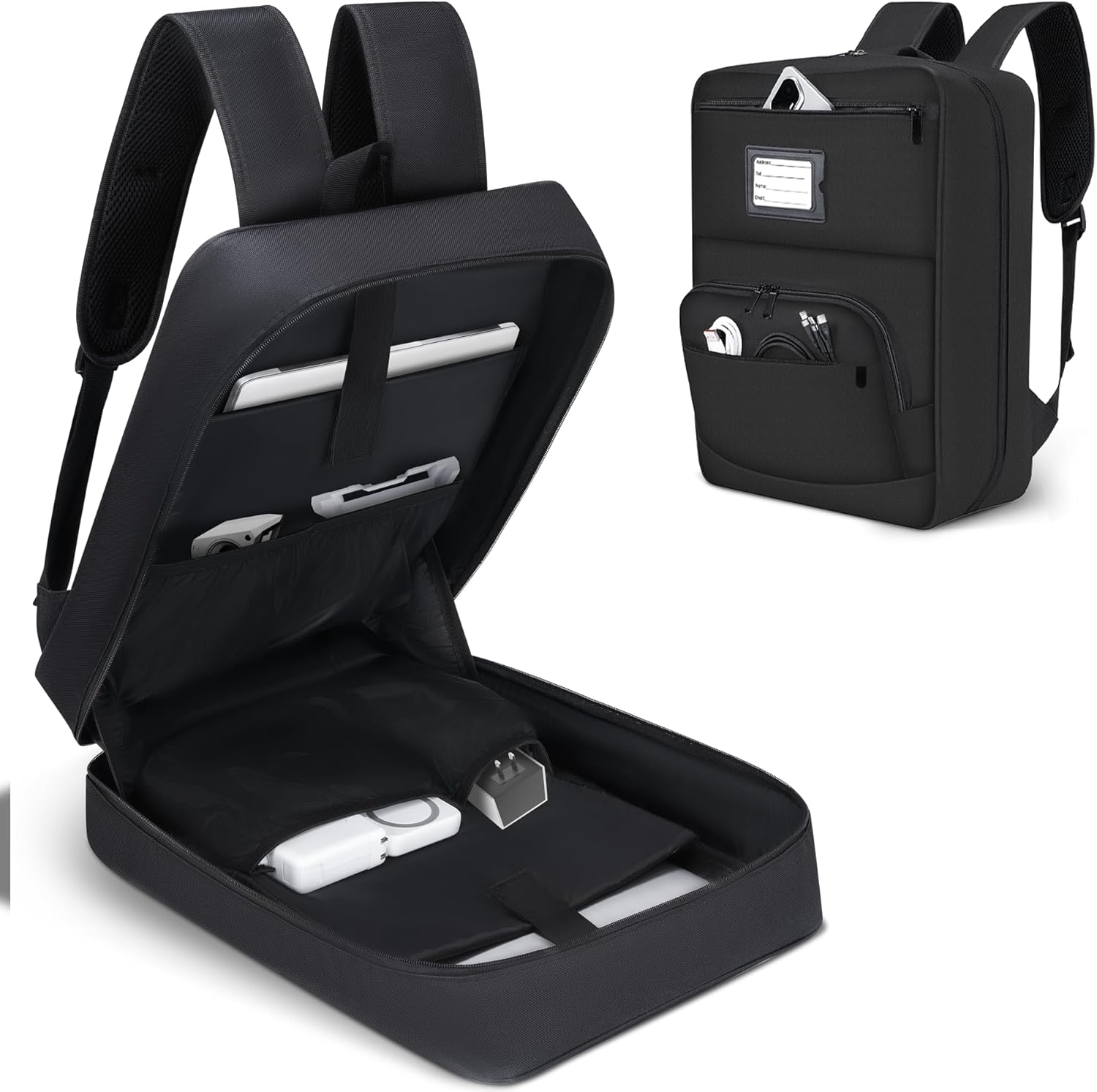 Compatible with Starlink Mini Soft Carrying Case, Travel Bag for Starlink Mini Accessories, Shockproof Padding, Protective Storage Bag with Multiple Pockets, Soft Backpack for Outdoor, Camping, RV