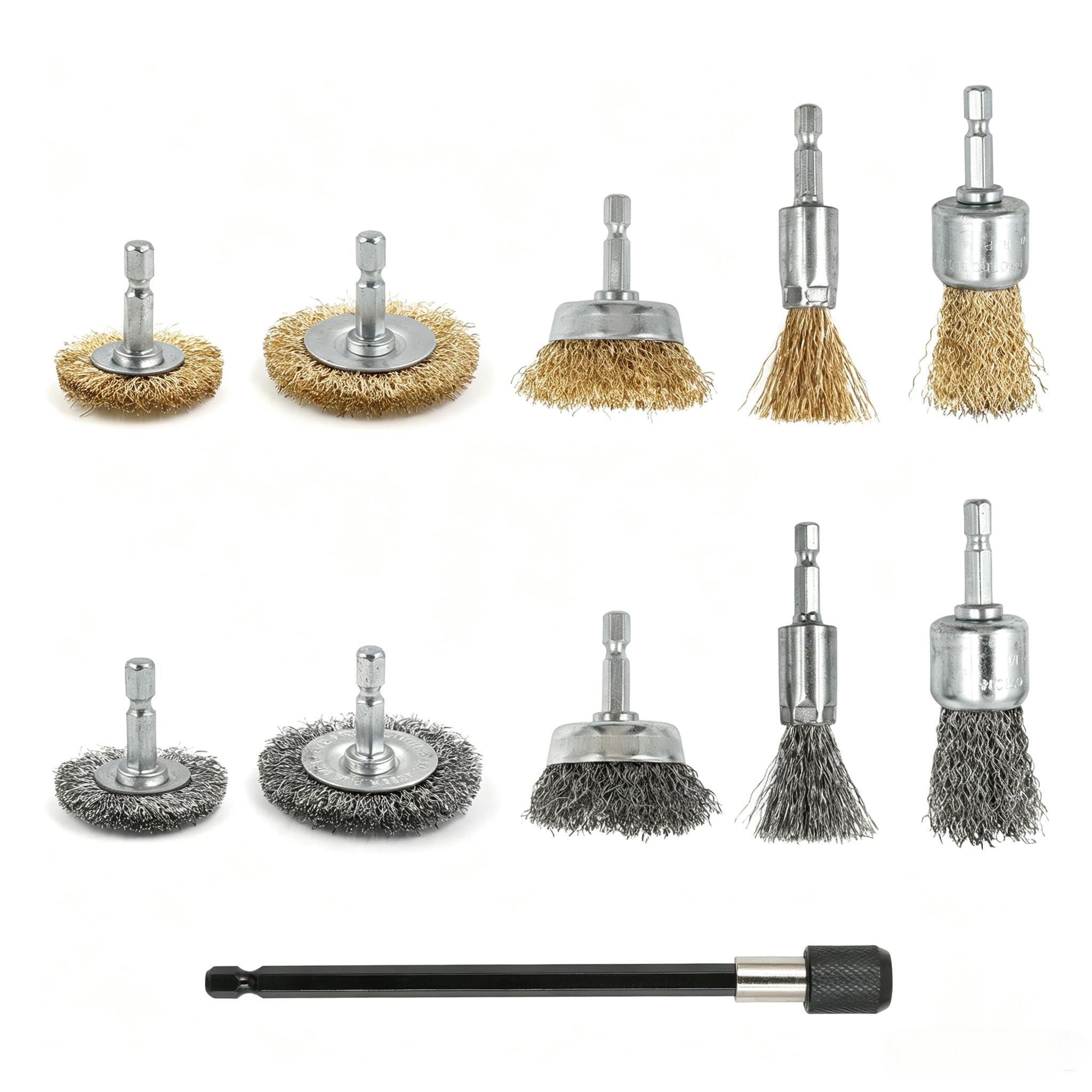 Wealsun Wire Brush Drill Set Pack of 11