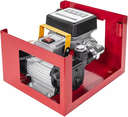 Miniatura 8 de 110 Volt Electric Diesel Oil Fuel Transfer Pump Self Priming Display Meter with 13ft Hose & Fuel Nozzle Kit