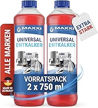 Maxxi Clean | 2x 750 ml Universal Entkalker Konzentrat für Kaffeemaschinen & Kaffeevollautomaten aller Typen | für 12 Entkalkungsvorgänge | universelle Gerätereinigung gegen Kalk und Verschmutzungen