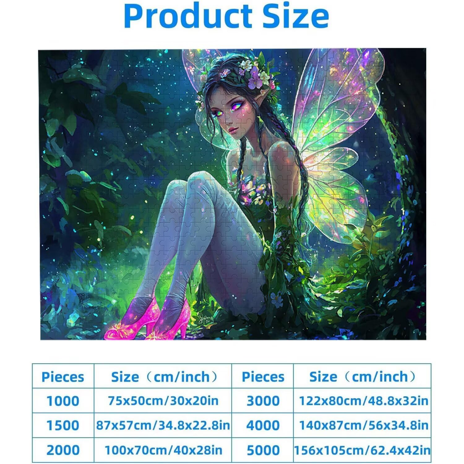 1500 Pezzi di Puzzle, Elfi della foresta1500 Pezzi di Puzzle per Adulti, Regalo di Anniversario, Regalo di Natale, Decorazione Della Casa, Prevenzione Della Degenerazione Cerebrale Negli Anziani v717