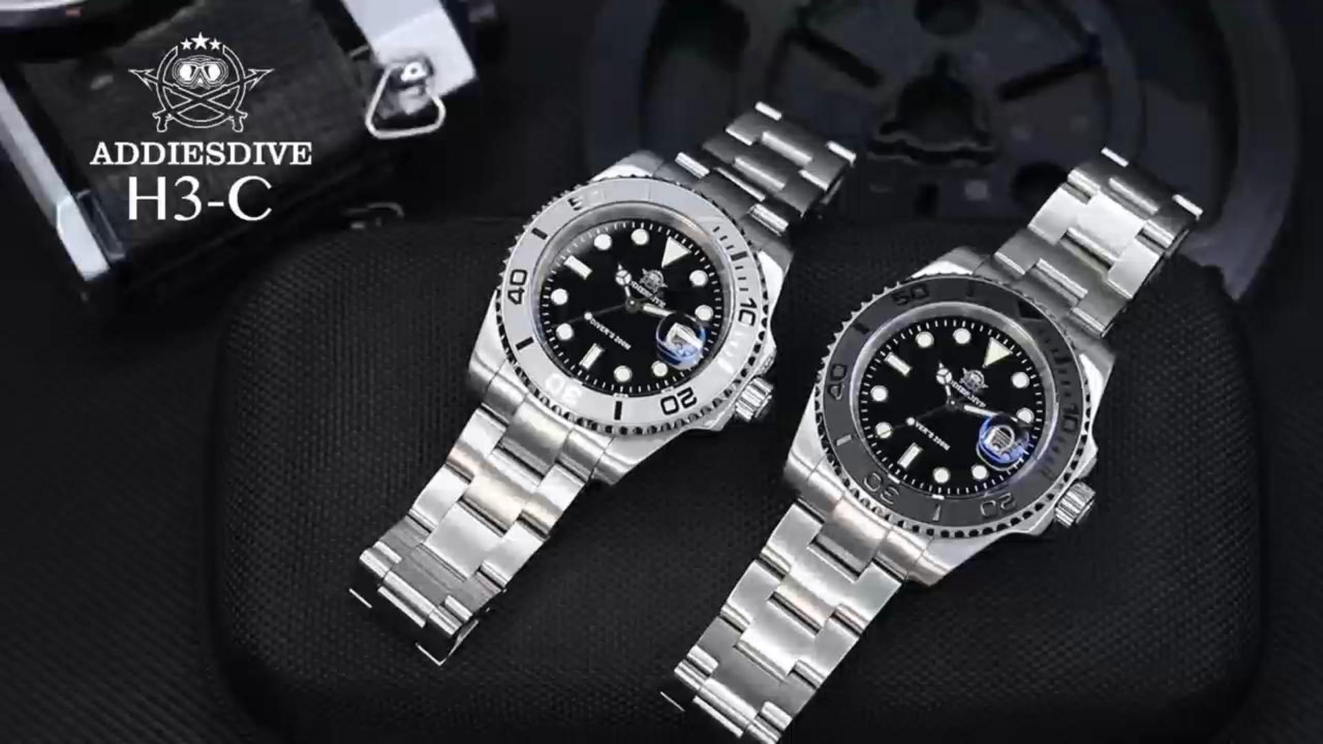 Amazon.com: ADDIESDIVE Quartz Watch Diver Watches for Men Convex