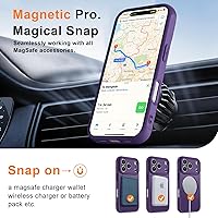 Vista 21 de MOCCA - Funda magnética resistente para iPhone XR de 6.1 pulgadas, compatible con MagSafe, funda con protección contra caídas de grado militar