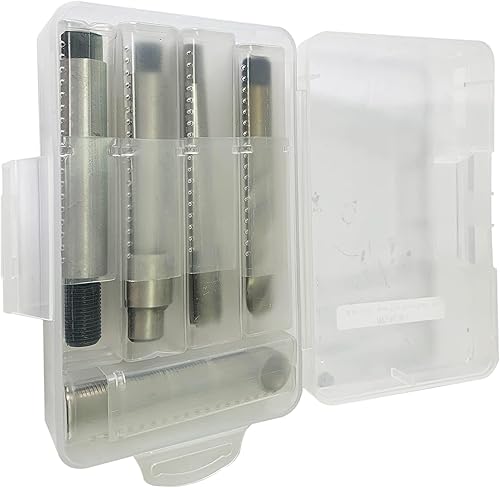 Miniatura 4 de BZBMGMO Kit de reparación de rosca de dos tamaños de 58-18 pulgadas (incluye 5 insertos de 0.5 pulgadas de largo, 5 insertos de 0.76 pulgadas de