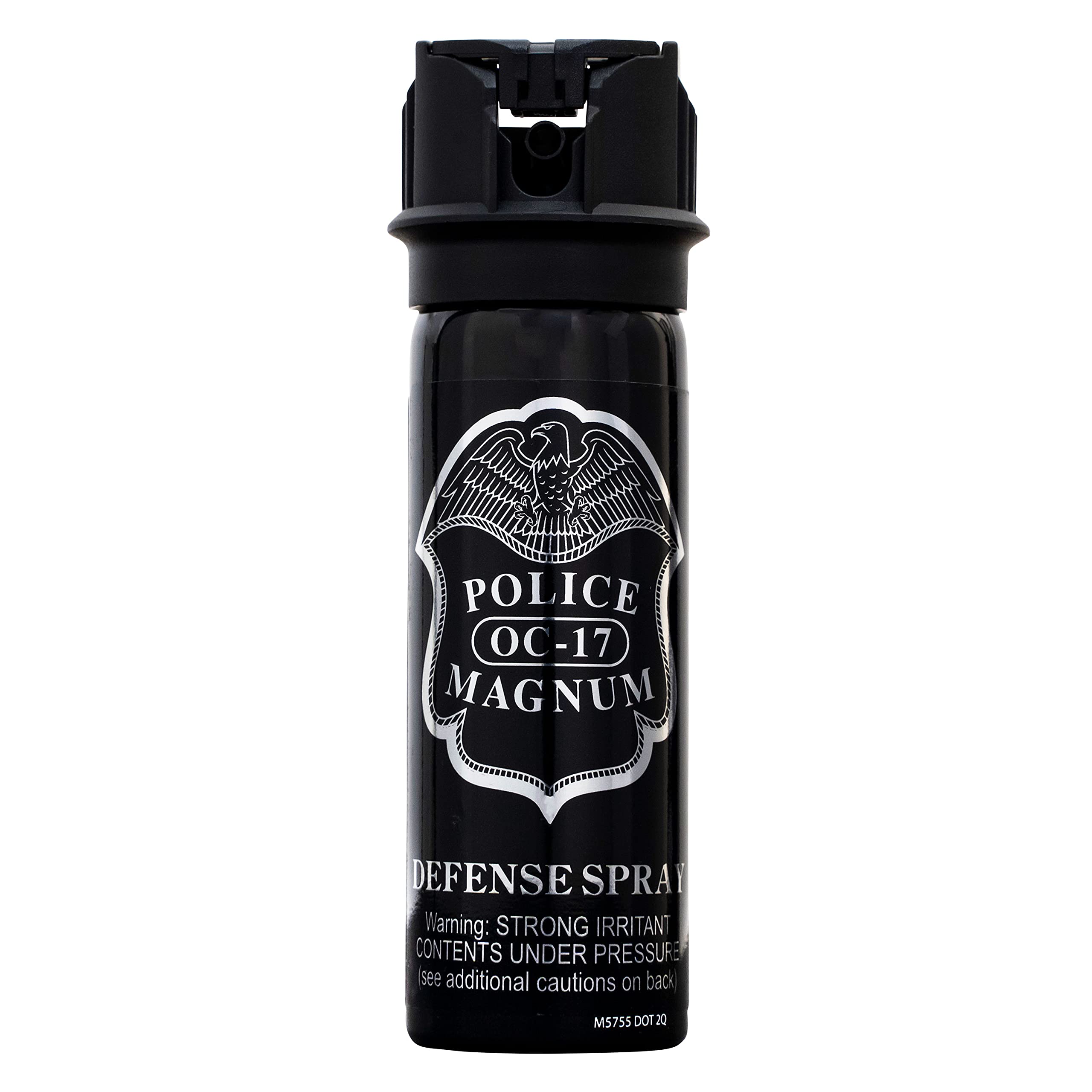 POLICE MAGNUM Pepper Spray Max Strength Portable Canister- Law Enforcement - 1 Pack 3 Ounce Flip Top