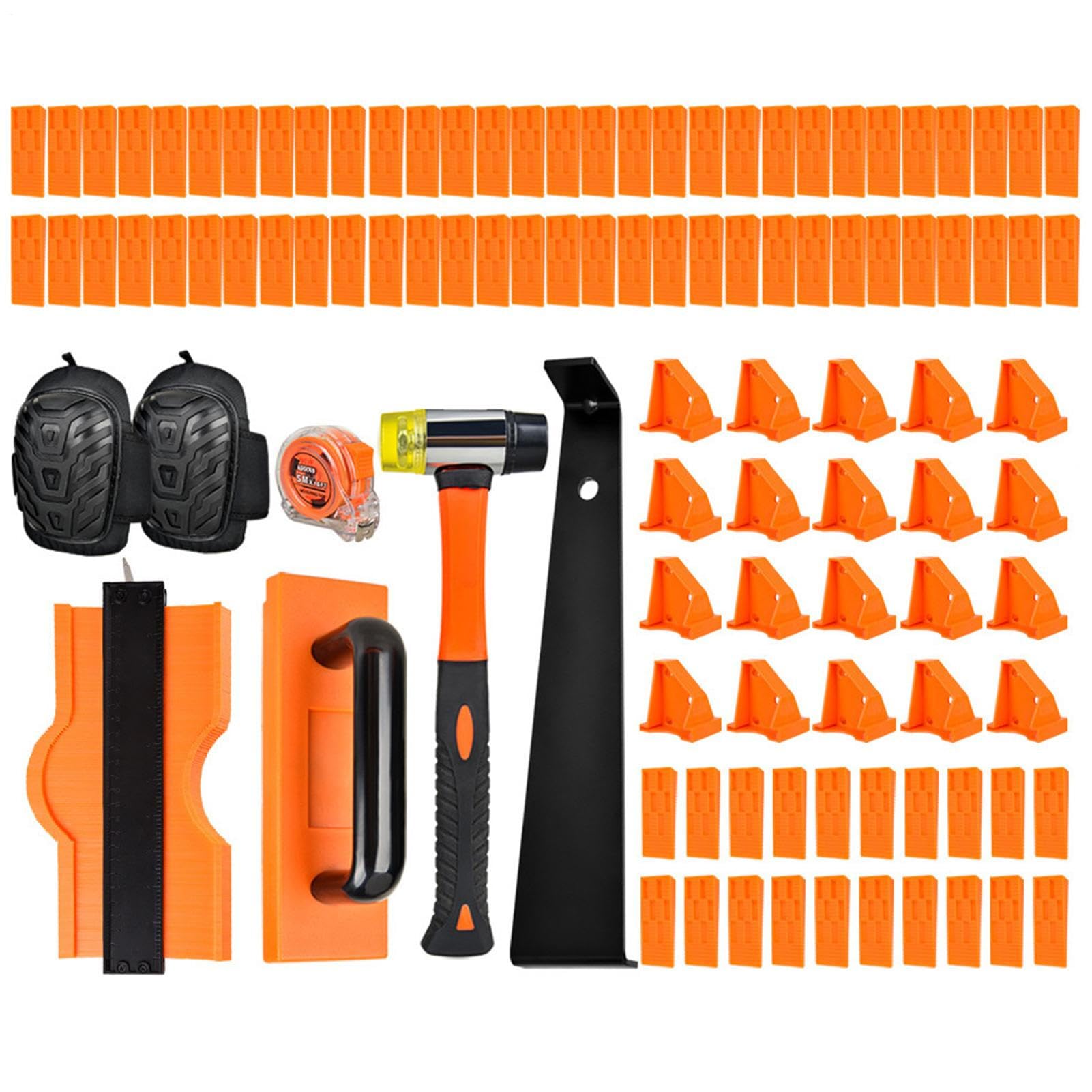 Kit Per La Del Pavimento Set Di Battitura E Mazza | Attrezzi Per Pavimenti Laminati Per Sottopavimento Parquet Casa Laboratorio Battiscopa Tavole Progetto Preparazione
