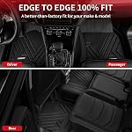 LASFIT Floor Mats for Volkswagen VW Tiguan 2018-2024, Dual Anti-Slip & Deep Dish Custom Fit All-Weather TPE Car Mats, 5+ Year Lifespan, for Volkswagen Accessories, 1st & 2nd Row