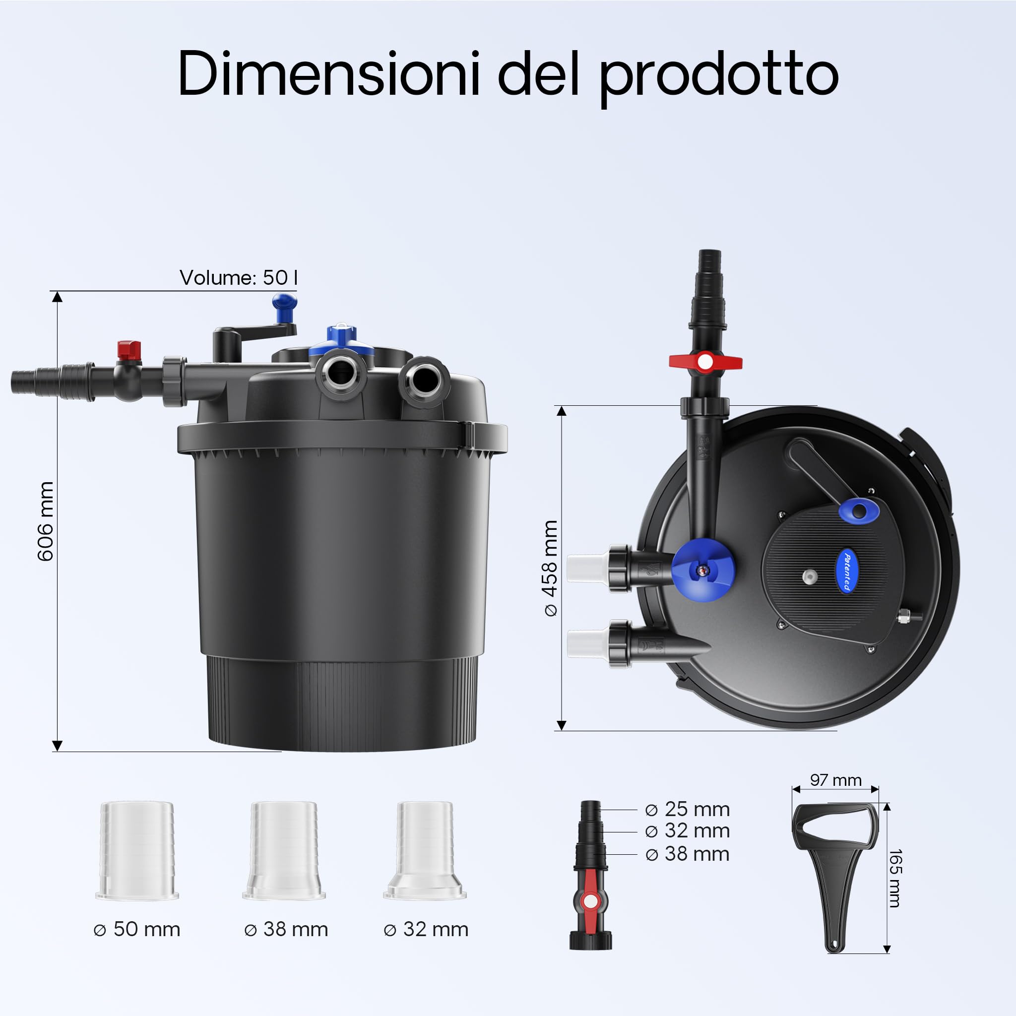 SunSun Filtro a pressione per laghetto CPF-20000 con UVC da 36 W 12.000 l/h