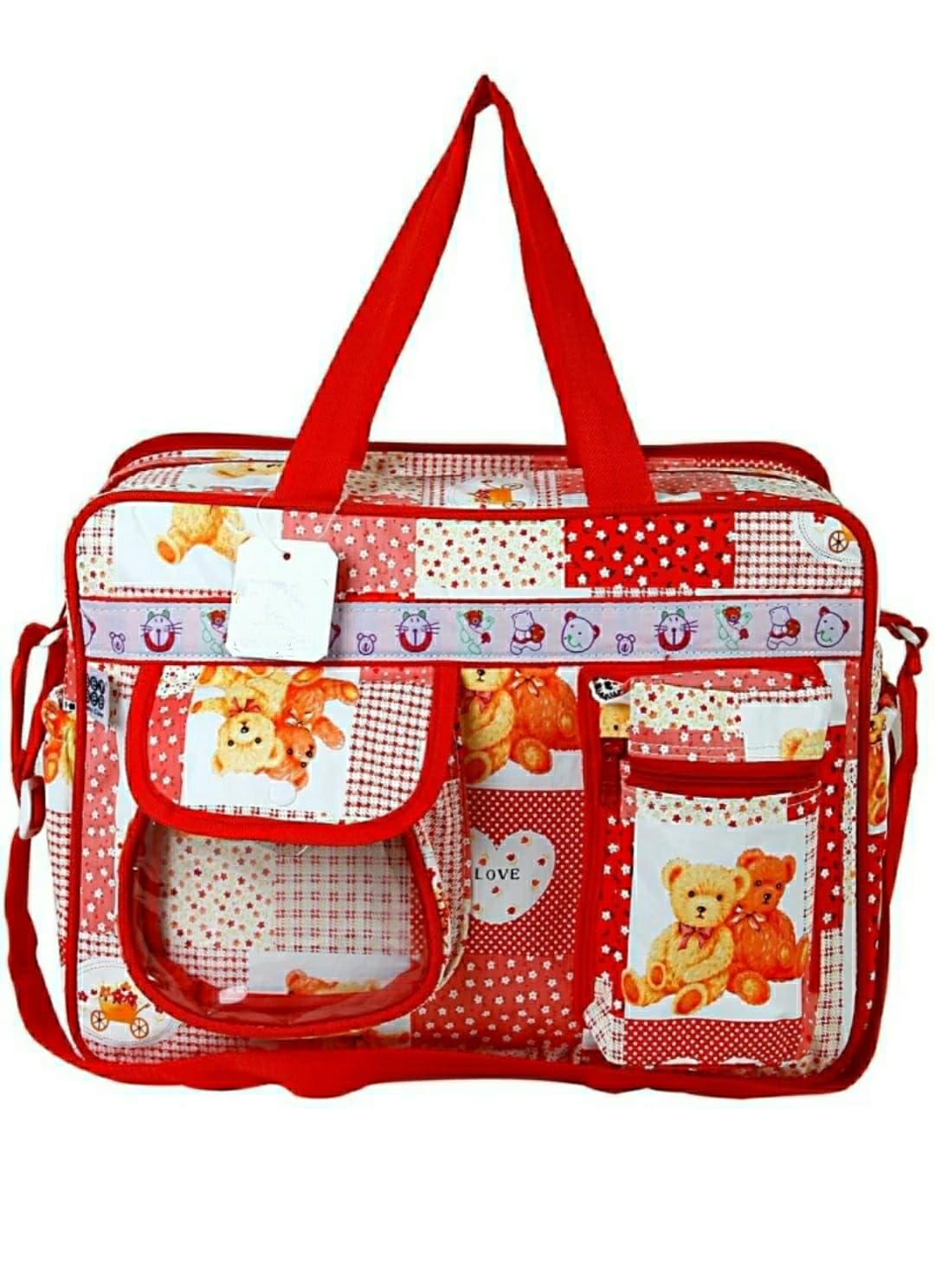 duggu kids Baby Diaper Nappy Changing Baby Diaper Bag/Baby Bag/Mummy Bag/Handbag Mama's Bag (Diaper Bag) (Red, One Size) For Unisex Kids-picture-12