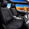 Car seat Covers Compatible with Ford Escape 2001-2025.Leather wear-Resisting Breathable Waterproof Seat Protectors Full Set Automotive Seat Cushion with Airbag Compatible5 Seats, Black